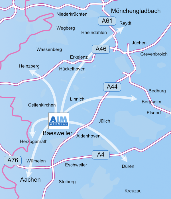 Bau oder Umbau von Aachen bis Mönchengladbach